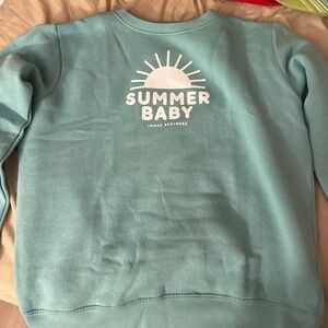 Jonas brothers summer baby KIDS LARGE crewneck